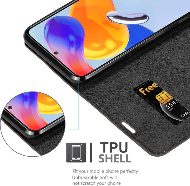 Produktbild Cadorabo Hülle für Xiaomi RedMi NOTE 11 PRO 4G / 5G im Book Invis. Magnet Style (Xiaomi Redmi Note 11 Pro 5G, Xiaomi Redmi Note 11 Pro)