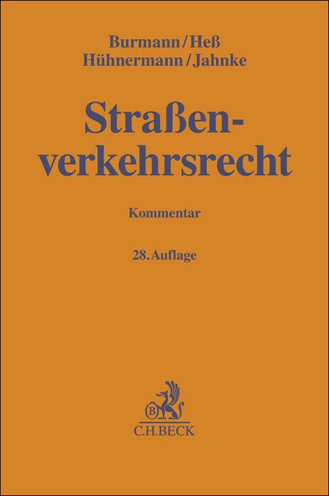 Produktbild Strassenverkehrsrecht (Deutsch, Michael/Figgener, Burmann, Dirk/Hess, 2024)