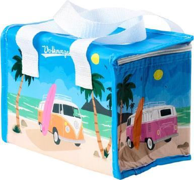 Actual product image Bekos Kühltasche aus recycelten PET-Flaschen - RPET, VW T1 Bulli Waves