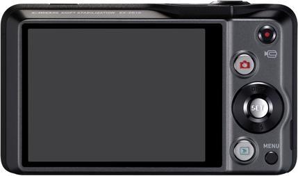 Actual product image Casio Exilim EX-ZR10, 12MP, 7x Zoom, FullHD Movies, Black (12.10 Mpx, 1/2,3'')