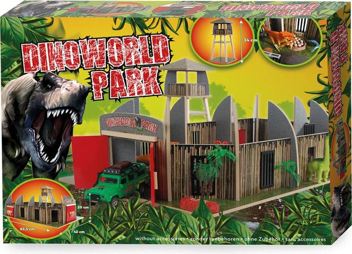 Produktbild Dinoworld Holz-Dinosaurierpark mit Aussichtsturm-Spielset