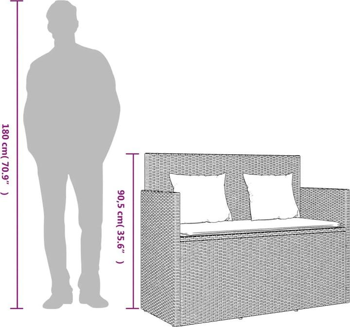 Immagine prodotto VidaXL Set da salotto da giardino da 10 pezzi con cuscini