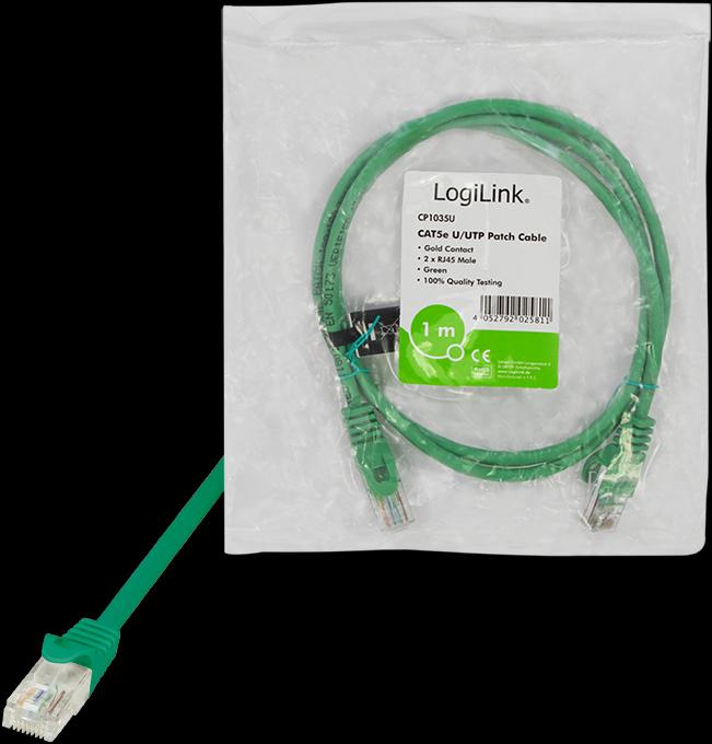 Produktbild LogiLink Netzwerkkabel (U/UTP, CAT5e, 1 m)