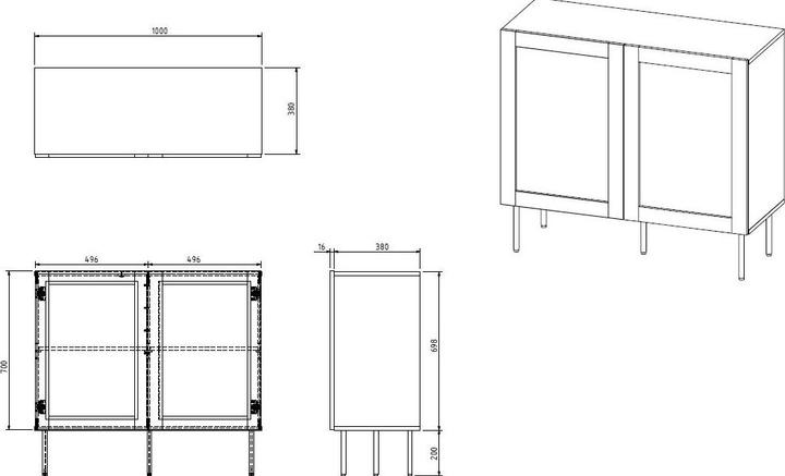 Actual product image Halmar Juta (100 x 39 cm)
