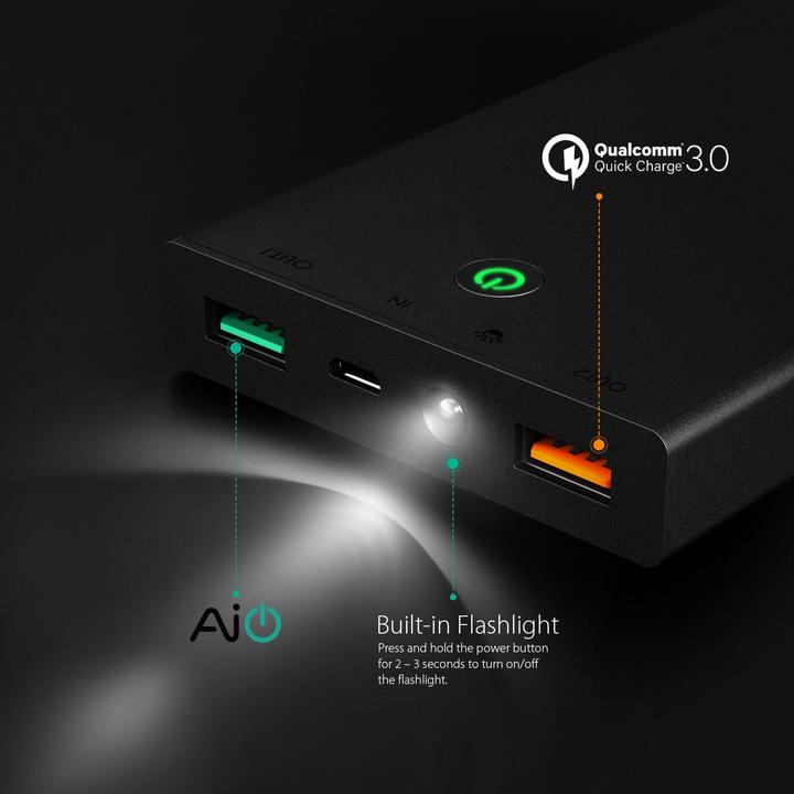Produktbild Aukey Pb-T9 (16000 mAh, 59.20 Wh)