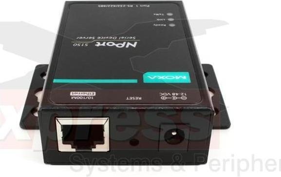 Actual product image Moxa NPORT 5150 W/O ADAPTER - 1-port RS-232422485 device server without adpater, 0 to 55C operating tempe
