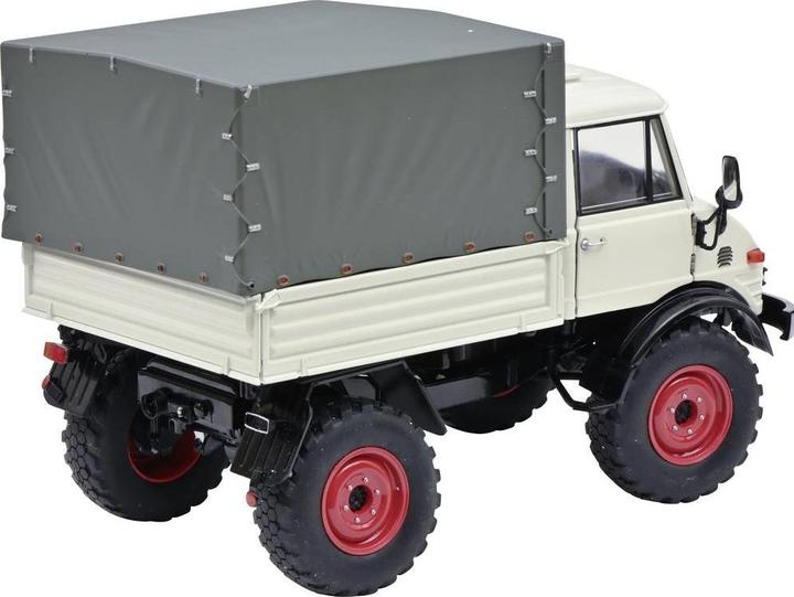 Produktbild Schuco MHI Unimog 406 grau 1:18