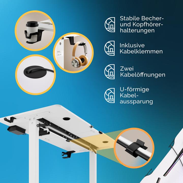 Produktbild Casaria Schreibtisch (140 x 60 x 118 cm)
