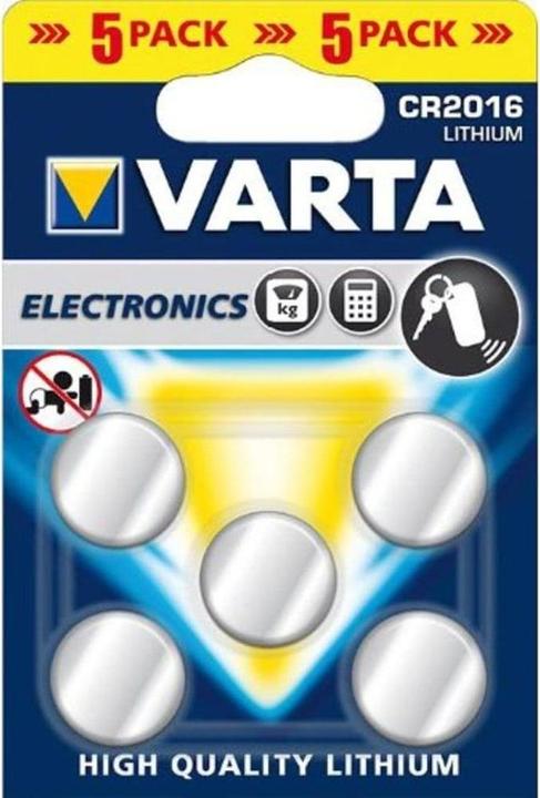 Produktbild Varta Electronics (5 Stk., CR2016, 87 mAh)