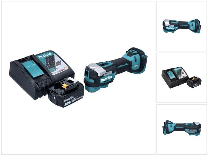 Produktbild Makita DTM 52 RF1 Akku Multifunktionswerkzeug 18 V Starlock Max Brushless + 1x Akku 3,0 Ah + Ladeger