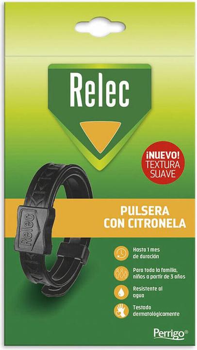 Actual product image Omega Pharma Relec Familia Black Mosquito Repellent Bracelet - 1 Unit