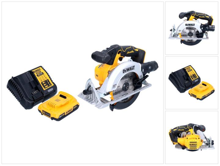 Actual product image DeWalt DCS 565 D1 Cordless circular saw 18 V 165 mm brushless + 1x battery 2.0 Ah + charger