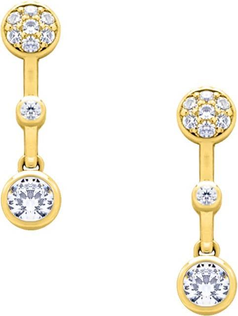 Candy Ohrringe Joie, 925 Sterling Silber, vergoldet (925er Sterling Silber, 18k vergoldet)