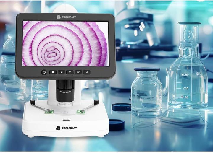 Actual product image Toolcraft TO-9407067 Digital microscope 300 x incident light, transmitted light