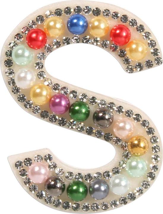 Immagine prodotto PhoneLook Adesivi per smartphone 3D Perle arcobaleno lettera S