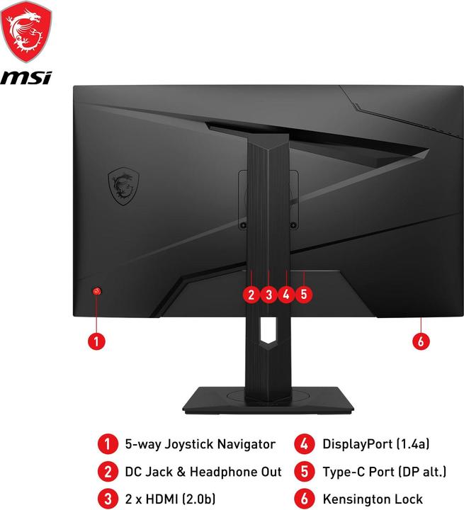 Image du produit MSI G274QPXDE (2560 x 1440 pixels, 27")