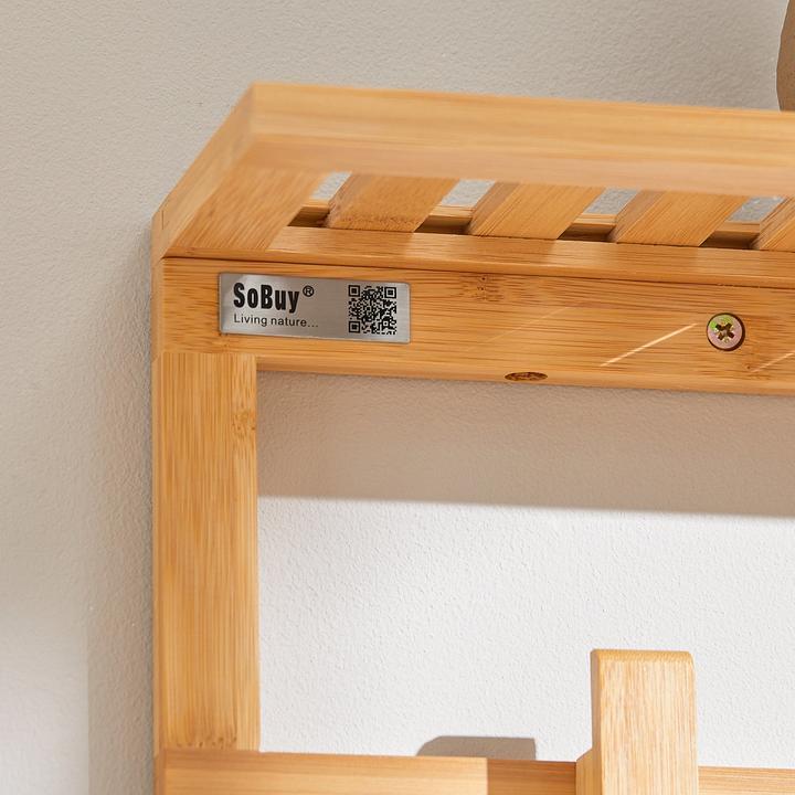 Actual product image SoBuy Wall coat rack with 6 coat hooks