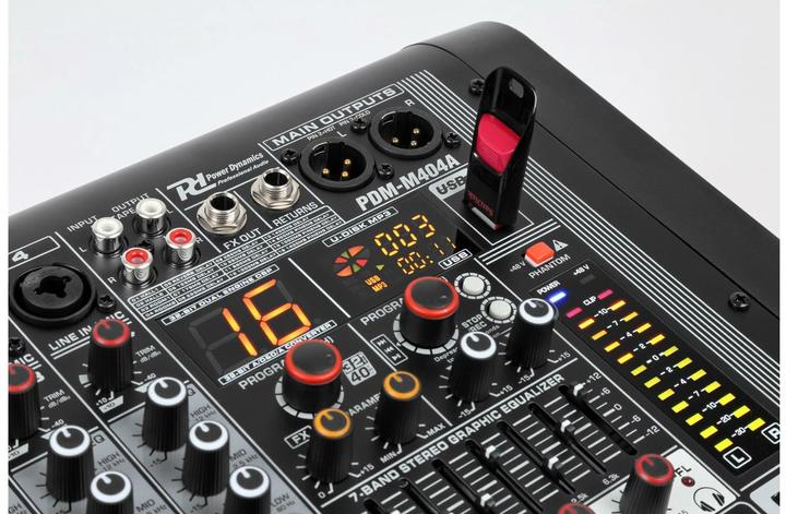 Actual product image Power Dynamics Mixer PDM-M404A (Studio- and Livemixer)