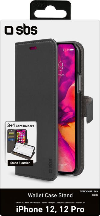 Actual product image SBS Book Wallet Case with stand function for iPhone 12/12 Pro (Apple iPhone 12, Realme 12 Pro+)