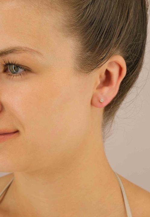 Image du produit Muau Boucles d'oreilles monture 6 poignées (Or jaune 750/18K)