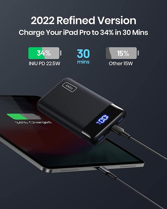 Produktbild INIU Power Bank (20000 mAh, 22.50 W, 74 Wh)