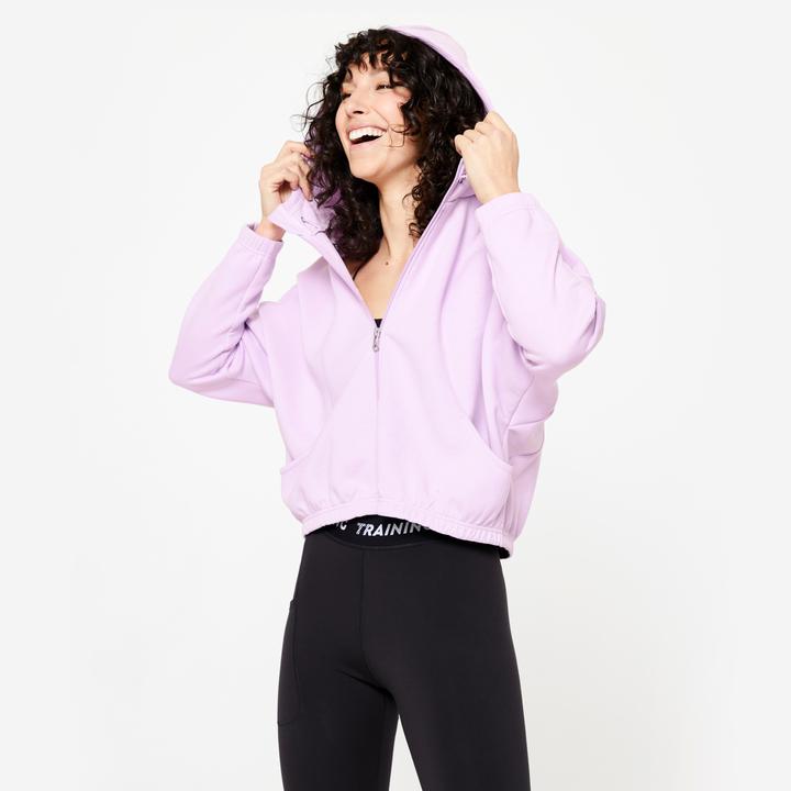 Domyos Kapuzenjacke Damen - lila (XL)