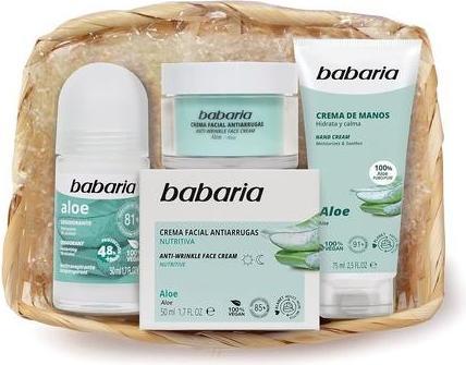 Immagine prodotto Babaria Crema Aloe Vera 50ml Set 3 Pezzi (Set per la cura del viso)