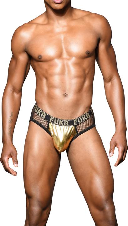 Actual product image Andrew Christian FUKR Golden Net Brief (XL)