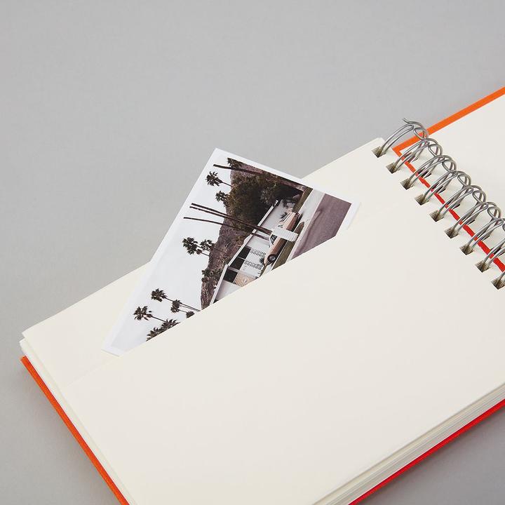 Actual product image Semikolon Photo album Mini Mucho Orange. Cream colored pages (9 x 13 cm, 10 x 15 cm)