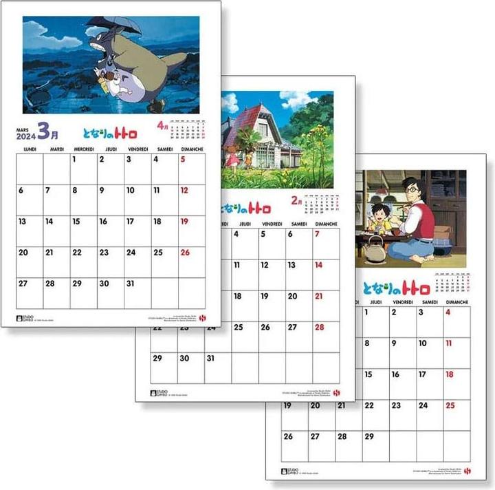 Actual product image Semic Studio Ghibli Calendar 2024 *English Version*