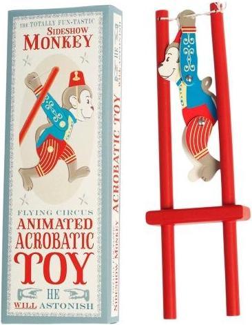 Actual product image Rex London Wooden Acrobatic Toy Sideshow Monkey