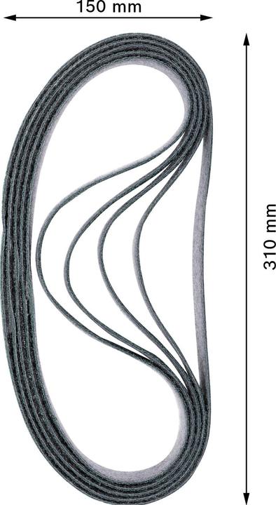 Image du produit Bosch Professional Zubehör EXPERT N470 Bande abrasive pour ponceuse à bande 40 x 760 mm, fine, 10 pcs. (Fin)