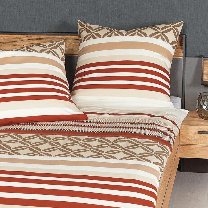 Produktbild Janine Feinbiber Bettwäsche Davos 65133 tabasco naturell (Bettwäsche Set, 160x210 cm + 65x100 cm)