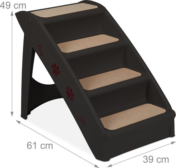 Immagine prodotto Relaxdays Scale per cani (Cane, Pieghevole, Può essere aperto completamente)