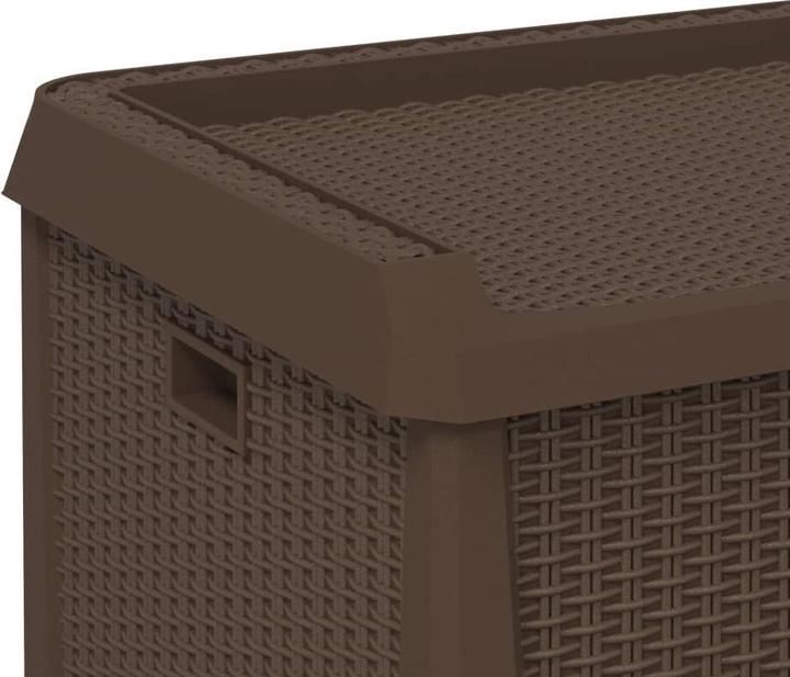 Produktbild VidaXL Gartentruhe Braun 125 L PP,Farbe: Braun,Material: 100
