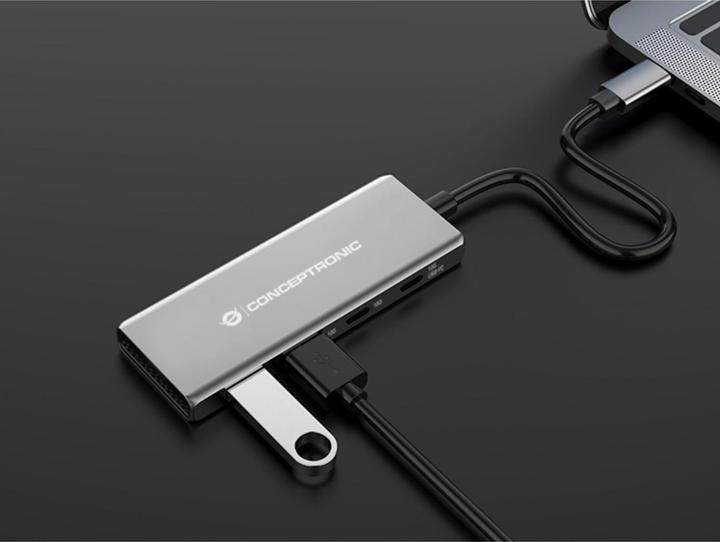 Actual product image Conceptronic HUBBIES15G (USB-C, 4 Ports)