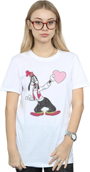 Immagine prodotto Disney Goofy Love Heart Maglietta Ampia Donna (M)