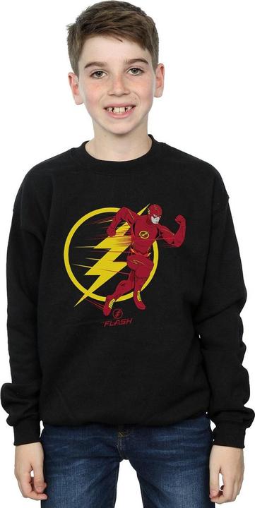 Actual product image Boys The Flash Running Emblem Sweatshirt (140, 146)