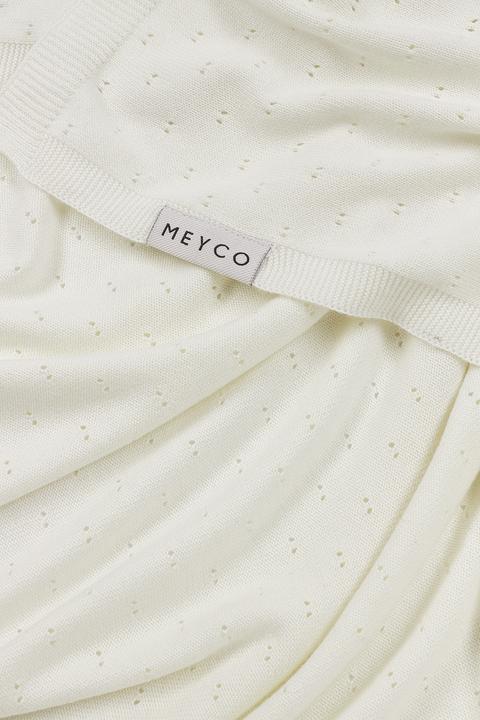 Immagine prodotto Meyco Coperta Baby Ajour - bambù - bianco sporco - 75x100cm (75 x 100 cm)