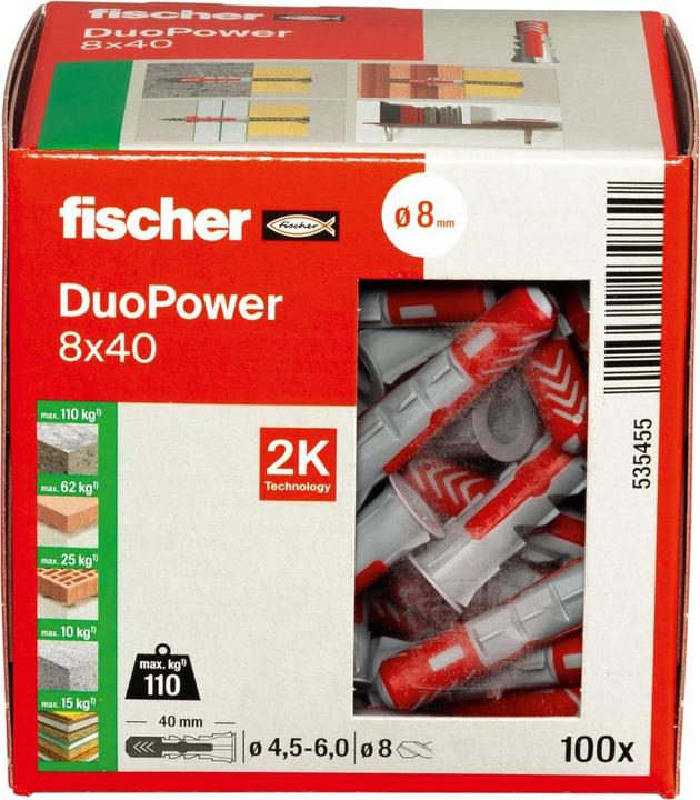 Produktbild Fischer DuoPower 8x40 (100 Stk.)