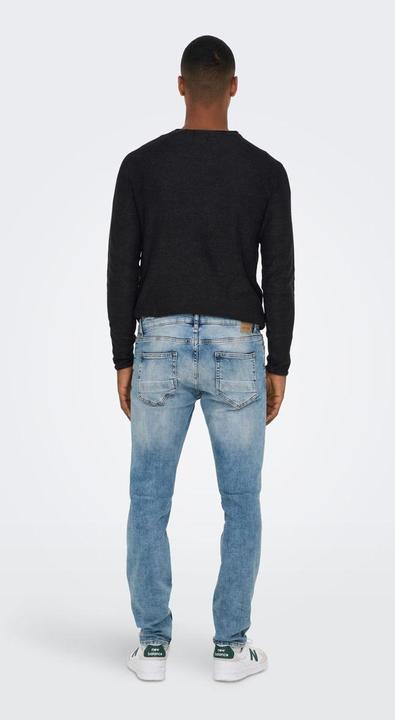 Actual product image Only & Sons ONSLoom Blue Wash Slim Fit Jeans (W28/L30)