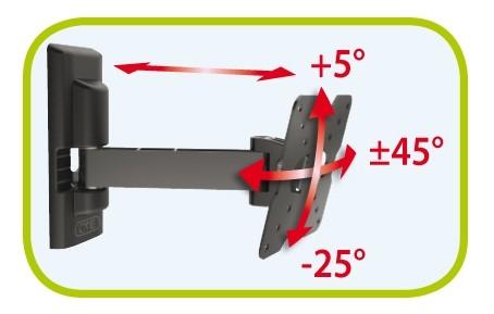 Image du produit Meliconi Support TV mural pour 1425 (Mur, 25", 20 kg)