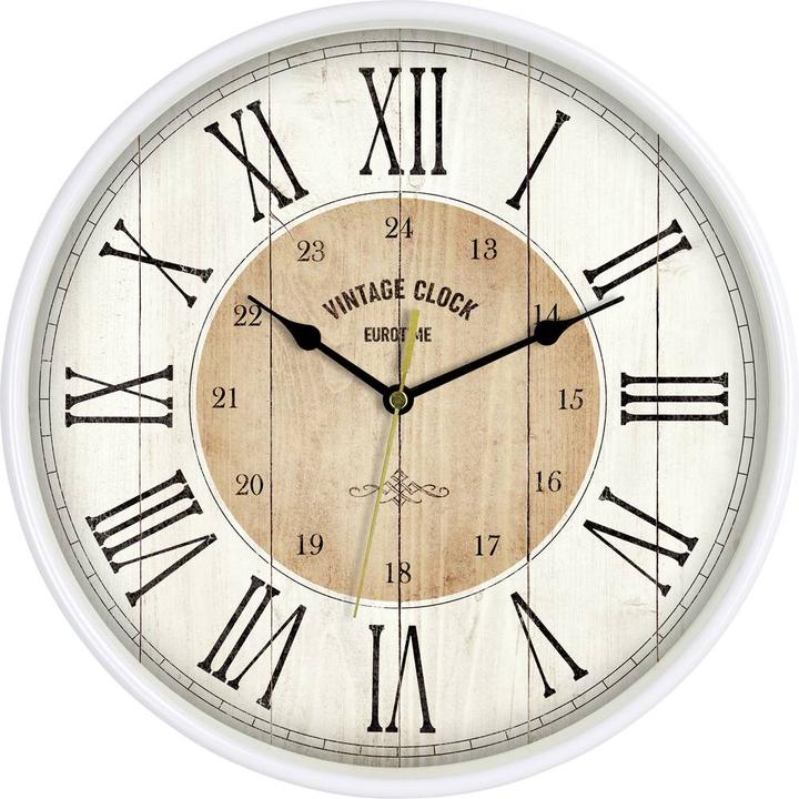 EuroTime 81748-07 Quartz wall clock 30.5 cm White (30.50 cm)