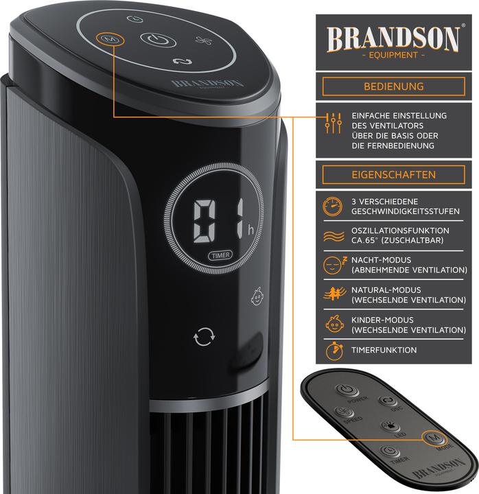 Produktbild Brandson Turmventilator (52 dB)