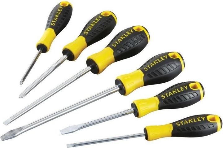Produktbild Stanley Tools sta060209 PH/SL Essential Schraubendreher – Gelb/Schwarz (Set von 6)