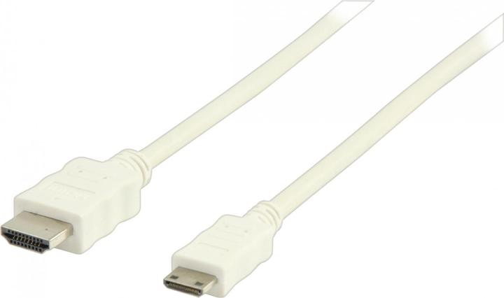 Image du produit Valueline Câble HDMI haute vitesse avec Ethernet HDMI mâle - HDMI mini mâle 2,00 m blanc (2 m, HDMI)