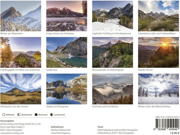 Produktbild Nationalpark Berchtesgaden Kalender 2026 (Harter Einband, Deutsch)