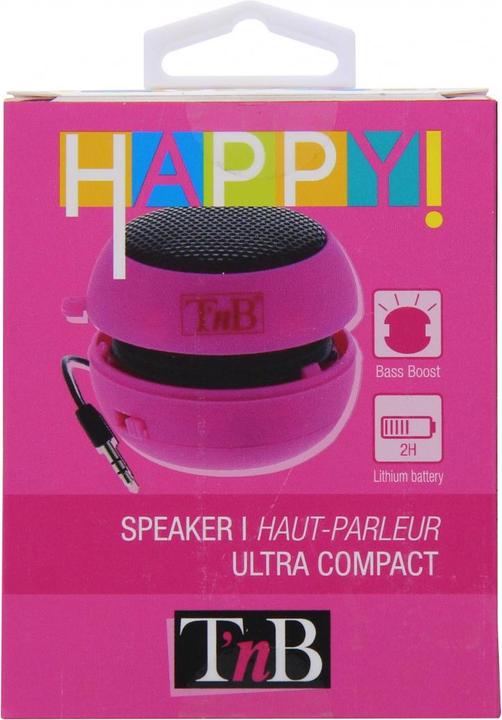 Image du produit T'nB HAPPY Enceinte filaire Rose (2 h, Fonctionnement sur piles)