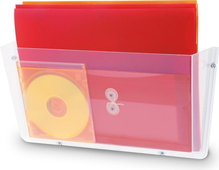 Deflecto Portadepliant da parete DocuPocket 63201 A4, orizzontale, infrangibile
