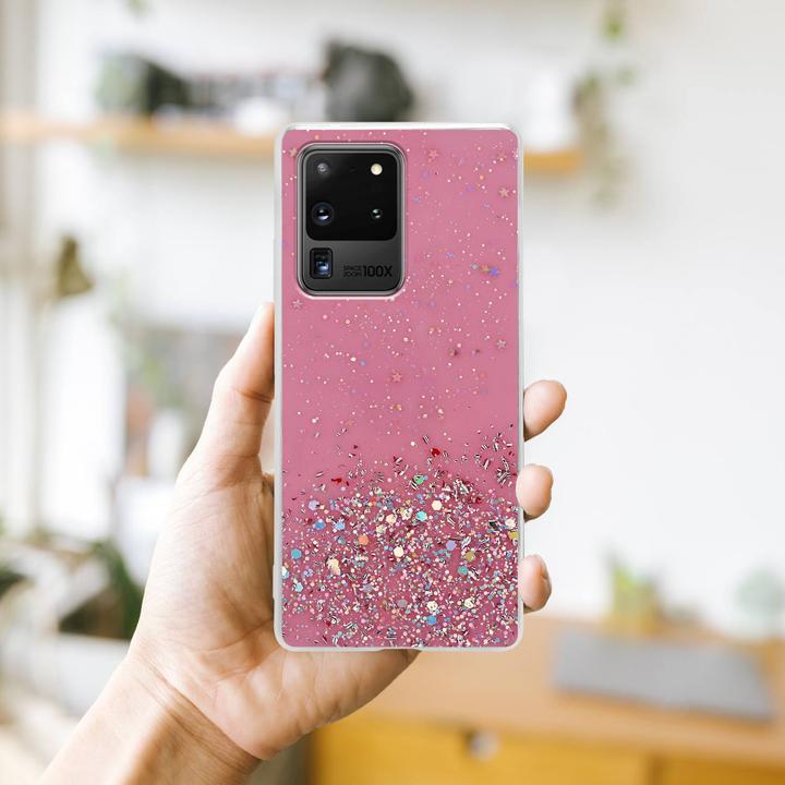 Image du produit Cadorabo Couverture TPU paillettes scintillantes (Samsung Galaxy S20 Ultra)